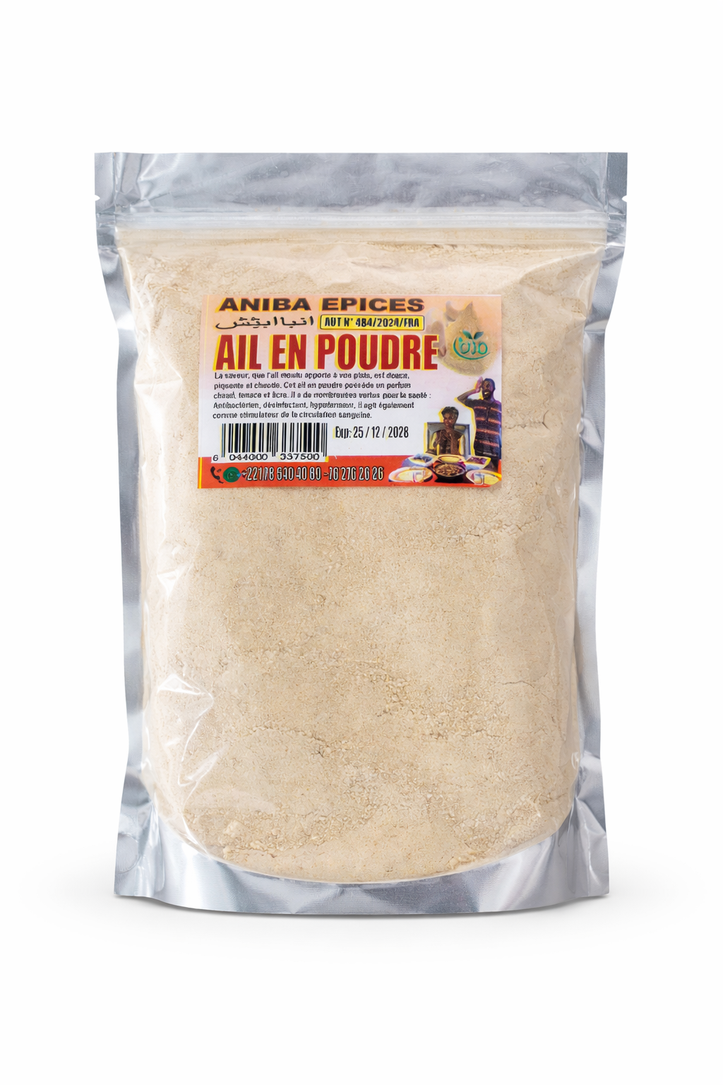 Ail en Poudre Sachet 1KG - Epicerie Salée-Cuisine| Supermarche Dakar-Senegal